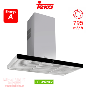 ΑΠΟΡΡΟΦΗΤΗΡΑΣ 90cm TEKA DLH 985 T (PERFECT A4) ΚΑΜΙΝΑΔΑ ΤΟΙΧΟΥ ECOPOWER