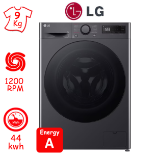 ΠΛΥΝΤΗΡΙΟ ΡΟΥΧΩΝ LG F2R5009TSMB (9Kg / 1200RPM) ΣΚΟΥΡΟ INOX SLIM ΕΙΔΙΚΩΝ ΔΙΑΣΤΑΣΕΩΝ ΕΛΛΗΝΙΚΗΣ ΑΝΤΙΠΡΟΣΩΠΕΙΑΣ ΝΕΟ