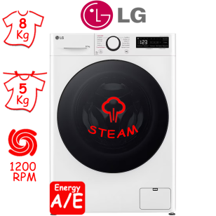 ΠΛΥΝΤΗΡΙΟ ΣΤΕΓΝΩΤΗΡΙΟ LG D2R50S8TSWB SLIM (8Kg ΠΛΥΣ / 5Kg ΣΤΕΓ / 1200RPM) ΕΛΛΗΝΙΚΗΣ ΑΝΤΙΠΡΟΣΩΠΕΙΑΣ