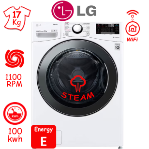 ΠΛΥΝΤΗΡΙΟ ΡΟΥΧΩΝ LG F1P1CY2W (17Kg / 1100RPM) ΕΛΛΗΝΙΚΗΣ ΑΝΤΙΠΡΟΣΩΠΕΙΑΣ ΛΕΥΚΟ NEO ΜΟΝΤΕΛΟ