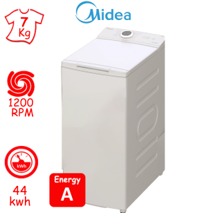 ΠΛΥΝΤΗΡΙΟ ΡΟΥΧΩΝ MIDEA MF100T70B/W-GR (7Kg / 1200RPM) ΕΛΛΗΝΙΚΗΣ ΑΝΤΙΠΡΟΣΩΠΕΙΑΣ