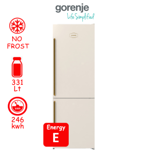 ΨΥΓΕΙΟΚΑΤΑΨΥΚΤΗΣ GORENJE NRK6202CLI ΕΛΛΗΝΙΚΗΣ ΑΝΤΙΠΡΟΣΩΠΕΙΑΣ ΝΕΟ ΜΟΝΤΕΛΟ