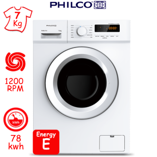 ΠΛΥΝΤΗΡΙΟ ΡΟΥΧΩΝ PHILCO PWM 741E (7Kg / 1200RPM)