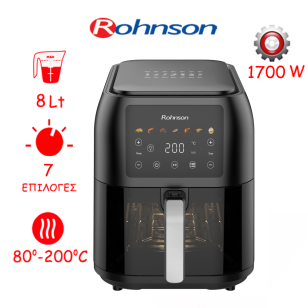 ΦΡΙΤΕΖΑ ROHNSON AIR FRYER R-2860 8Lt 1700W SLIM