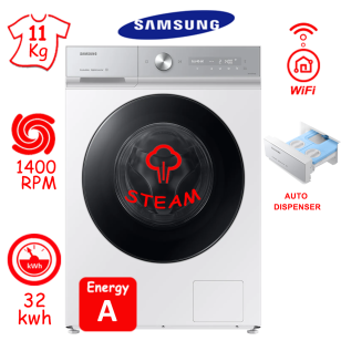 ΠΛΥΝΤΗΡΙΟ ΡΟΥΧΩΝ SAMSUNG WW11DB8B95GHU4 (11Kg / 1400RPM) AUTO DISPENSER ΕΛΛΗΝΙΚΗΣ ΑΝΤΙΠΡΟΣΩΠΕΙΑΣ ΝΕΟ ΜΟΝΤΕΛΟ